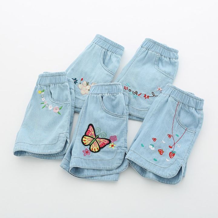 2023%20Hot%20Summer%20Casual%202%203%204%206%208%2010%2012Years%20Children%20Embroidery%20Flower%20Cotton%20Pocket%20Denim%20Blue%20Shorts%20For%20Small%20Baby%20Kids%20Girls%20-%20Image%205