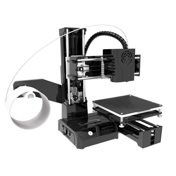 FDM Mini Printer for Beginners High Printing Accuracy Uniform Heating Printing Volume 4x4x4in Mini Printer 100‑240V AU Plug