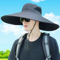 Men's Sun Hat Big Head Circumference Sun Protection Sun Hat Men's Widened Oversized Brim Water Repellent Quick-Drying Fishing Hat Summer. 