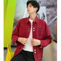 Cojin Couple Clothes Fried Street One Dress Autumn New Niche Design Red Dress Female Men's Coat Fashion. 