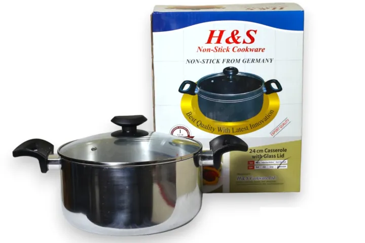 H%20&%20S%20Aluminium%20Induction%20Bottom%20Casserole%20with%20Glass%20Lid-%2024%20CM%20-%20Image%203