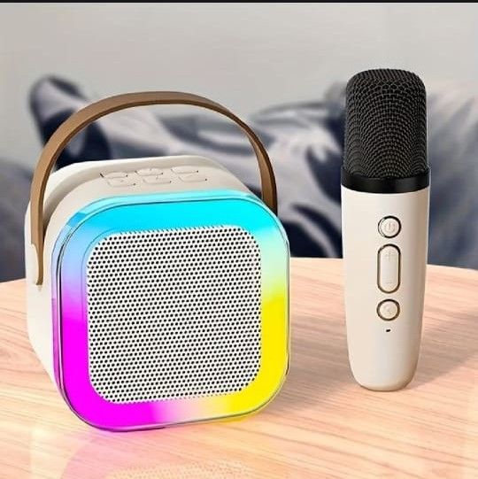 K12 Karaoke Machine Portable Bluetooth 5.3 PA Speaker With 1 Wireless Microphones Home Family Singing Children'sGifts By Pucko Gadgets