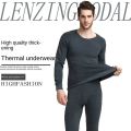 Men Thermal Underwear Long Johns Winter Tops+Pants 2 Piece Set Keep Warm Thick Plus Size 4Xl Women Elasticity Comfort Clothing.
