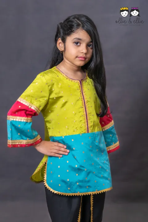 Girl%20Baby%20Dress%202%20PCS%20Set%20Using%20Best%20Quality%20Fabric%20for%204-12%20Years%20Baby%20-%20Image%203