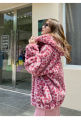 2Female Leopard Print Faux Fur Coat Loose Fashion Thickened Plush Hooded Jacket Women's Winter Coats Factory Direct Sales. 