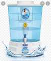 Gold Plus Gravity Based UF Water Purifier 20L - White and Sky Blue. 
