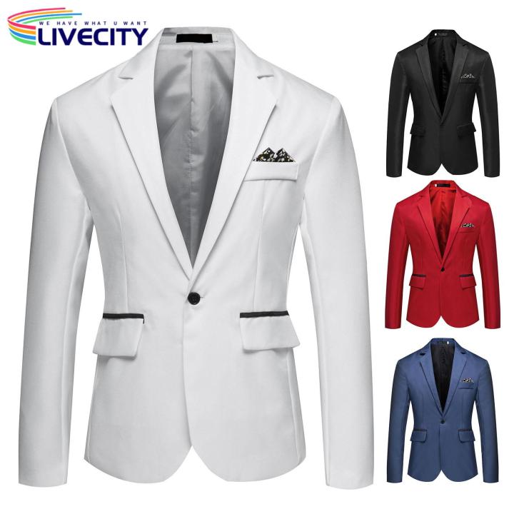 Men%20Lightweight%20Stylish%20Slim%20Fit%20Suit%20Jacket%20for%20Business%20Wedding%20Black%20White%20Stitching%20less%20Than%20Wedding%20Party%20-%20Image%205