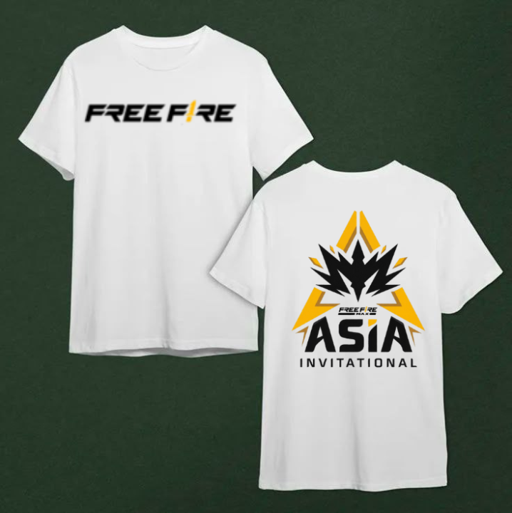 Free Fire MAX Asia Invitational 2025: Battle Royale - Free Fire Esports Teams - Stylish Free Fire MAX Asia Invitational 2025: Battle Royale T-Shirt for Men – Modern Anime Graphic with Superb Cotton Quality & polyester Trendy Design