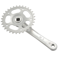 ICQURBT 2X Bike Crankset Bicycle Chainring Pedals 32T Crank 165mm Single Speed Bike Chainwheel.