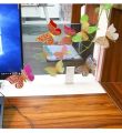 12-Piece 3D Butterfly Stickers for Decoration - Vibrant and Adhesive.