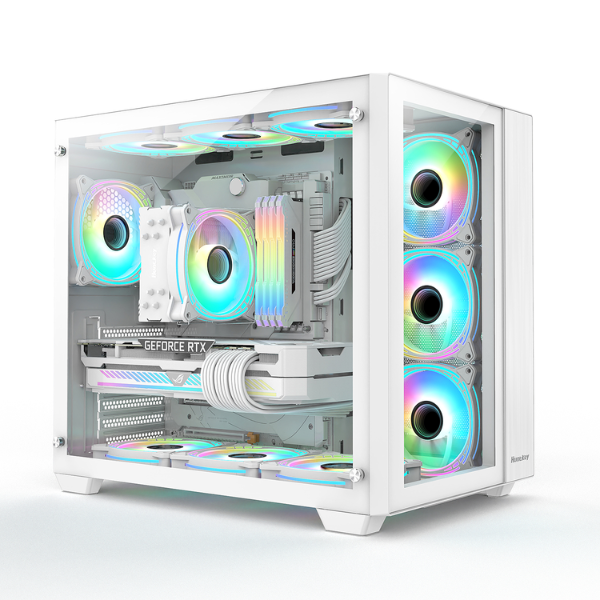 Huntkey S980 Tornado White Thermal Desktop Gaming Casing | Daraz.com.bd