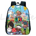 Toca Life World Backpack Cartoon Toca Boca School Bags Kids Kindergarten Bagpack Boys Girls Anime Rucksack Mini Bookbag Mochila.
