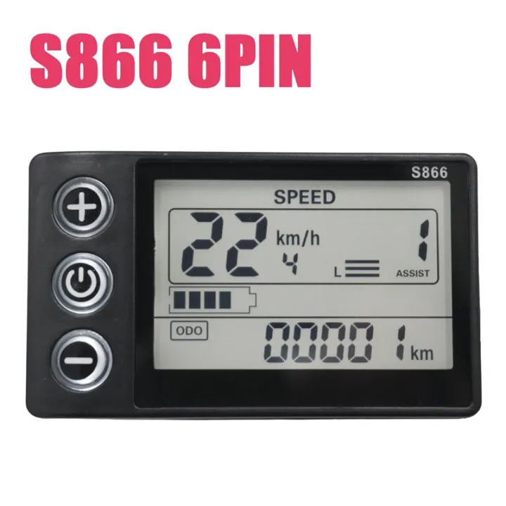 Controller%20Panel%20Dashboard%20Dashboard%20Controller%2024V%2036V%2048V%2060V%20S866%20Waterproof%206PIN%20Electric%20Bike%20LCD%20Display%20for%20Electric%20E-Bike%20Scooter%20-%20Image%202