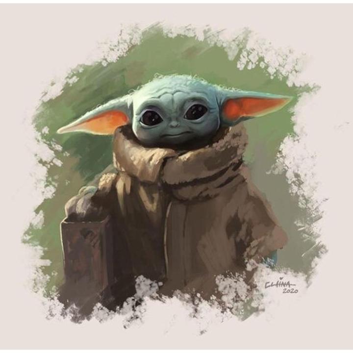 5D AB Diamond Painting Disney Cartoon Star Wars Cute Baby Yoda DIY Diamond Embroidery Kit for Kid Handmade Art Mosaic Home Decor