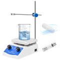 NCANRUI Lab Magnetic Stirrer Plate Hot Stir Mixer for Chemistry Equipment 1000Ml Capacity 100-2000 RPM Speed Resin US Plug. 