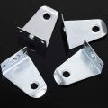 8X Metal Hold Down Brackets and Pins, Blind Brackets Blind Holder Replacements for Horizontal Blind Shades Window. 