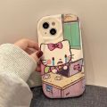 itel A50 Cartoon Pink KT Cat Phone Case Soft Protection Back Cover. 