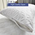 Bamboo Pillow Cover Waterproof Zipper Pillow Protector 48x74cm Bedbug Proof Hotel Home Bed Pillowcases. 