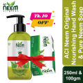 ACI Neem Original Nourishing Hand Wash 250 ml & ACI Neem Original Pure Neem Soap 100 gm (Tk 10 Off). 