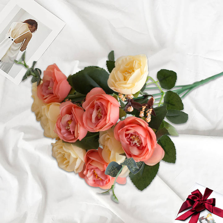 1%20Bouquet%2010%20Head%20Pretty%20Artificial%20Flower%20Leaf%20Wedding%20Art%20Home%20Room%20Decoration%20-%20Image%203