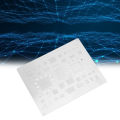 BGA Reballing Steel Stencil Half Cut Process BGA Reballing Stencil Template Prevent From Sticking Rounded Rectangle Hole for CPU. 