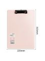 Deli PE103 Macaron colored A4 vertical version clip office folder. 
