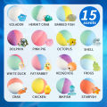 Bath Bombs for Kids with Surprise Inside, 15 Pack Kids Bath Bombs Gift Set, Natural Organic Kids Bubble Bath Fizzy with Bath Toy. 