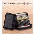 Muma #LY010 Genuine Leather Credit Card Holder FRID Card Wallet Business Card Holder for women's.