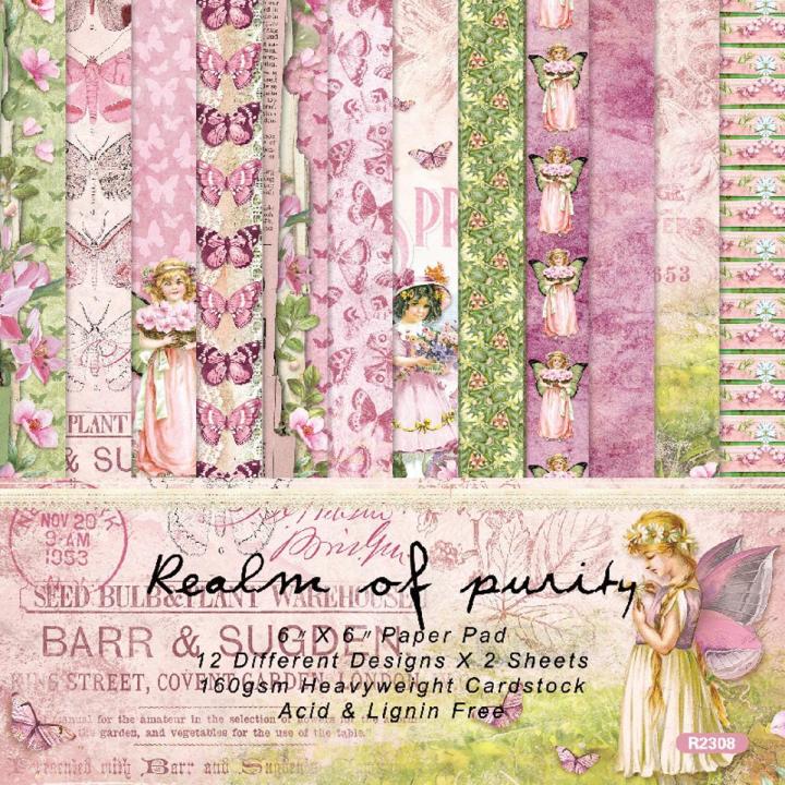 12 Sheets/Bag Flower Sea Rose Printed Scrapbooking Background Paper Pads Vintage Card for DIY Art Craft Junk Journal Scrapbook