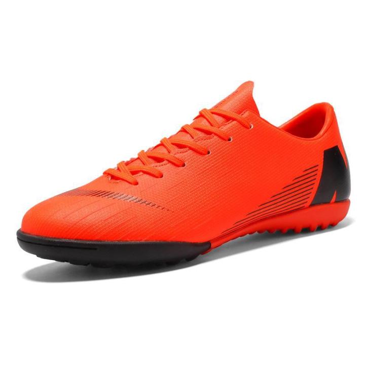 C Luo Low-Top Mandarin Duck Soccer Shoes Men and Women Track Spikes Macy Adult Training Student Race Shoes