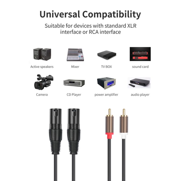 2RCA%20to%202xLR%203-Core%20XLR%20Cable%20Mixer%20Power%20Amplifier%202%20RCA%20to%202%20XLR%20Male%20HiFi%20Stereo%20Audio%20Connection%20Mic%20Cable%20Active%20Speaker%20Microphone%20Audio%20Cable%20-%20Image%206