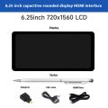 Micro Snow Raspberry Pi 5 Display 6.25-inch Full Fit IPS LCD Touch Screen HD HDMI Sub Screen. 