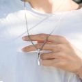 Fashion New Necklace Men Trendy Simple Stainless Steel Jewellery Gift. 