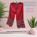 Fashion Trend Soft Linen Print Plazzo For Woman. 