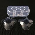 2Pcs BreastFeeding Silicone Nipplle Shield Transparent. 