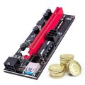 New PCI-E pcie Riser 009 Express 1X 4x 8x 16x Extender PCI E USB Riser 009S Dual 6Pin Adapter Card SATA 15pin for BTC Miner. 