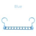 【Atoztide Store】9 magic clothes hanger multifunction folding rotating clothes hanger Sunlight.