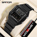 SANDA Youth Personality Electronic Components Cool Sports Waterproof Digital LED Men's Watch Gift Tiktok Same Style SD6216-3.