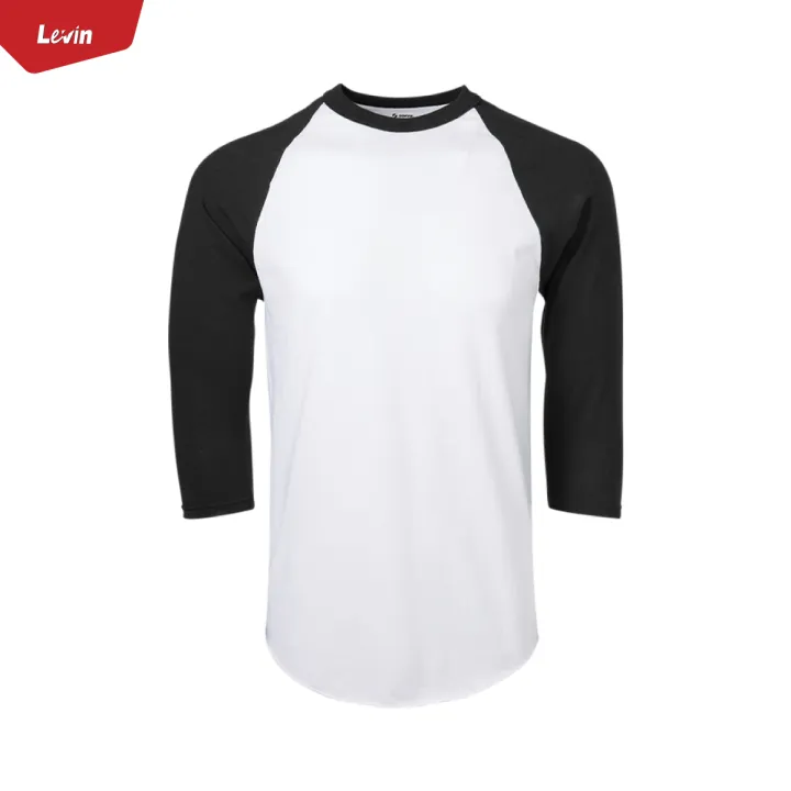 Men's%20Three%20Quarter%203/4%20Raglan%20Sleeve%20Casual%20T-Shirt%20From%20Levin%20-%20Image%206
