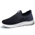 Spring and Autumn Old Beijing Cloth Shoes Men's Soft Bottom Breathable Middle-Aged and Elderly Walking Shoes Slip-on Sneaker Casual Pumps. 