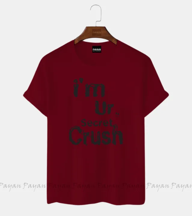 i%20am%20crush%20design%20Women's%20Short%20Sleeve%20Printed%20Jersey%20T-Shirt%20-%20Image%202