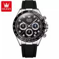 OLEVS 2875 Fashion Waterproof Chronograph Silicone Watch for Men. 