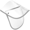 Rain Poncho Cap Brim Coat Protector Clear Jacket Replaceable Supply Hat Raincoat Plastic Shield Accessory. 