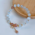 Chinese Cat Eye Stone Beaded Bracelets for Women Crystal Stone Flower Charm Bracelet Strawberry Crystal Bead BraceletJewelry.