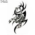 【beauty code store】Temporary Sticker Body Art Scorpion Crown Totem Water Transfer Fake Tattoo Flash Tatto for Men.