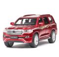 Toyota Land Cruiser Diecast 1:32 Scale 6 Open Premium Model Vehicle Metal Toy Model Pull back Sound Light. 
