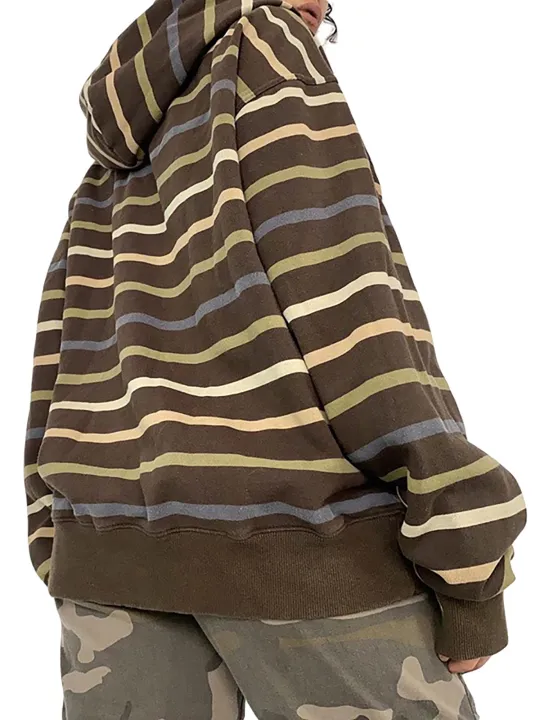 Women%20Zip%20Up%20Drawstring%20Hoodie%20Casual%20Striped%20Long%20Sleeve%20Sweatshirt%20Jacket%20Autumn%20Streetwear%20-%20Image%209