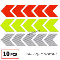 10 pcs x Arrow Reflective Sticker Car Bumper Safety Reflective Stickers. 