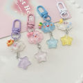 Cute Cloud Keychains Girls Scool Bag Pendants Key Chains INS Keyrings Birthday Gift Star Key Chains Cartoon Bag Pendants Jewelry.