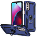 Lereach For Motorola Moto G Stylus 5G 2022 Mobile Phone Case TPU+PC Hard Ring Car Ring Bracket Shockproof Back Cover.